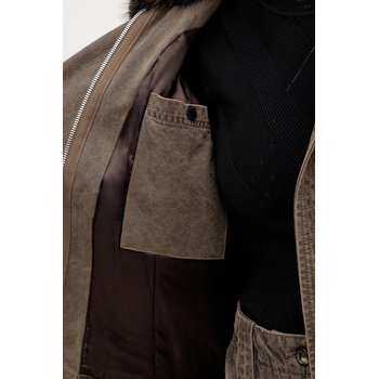 Kenzo Яке Kenzo Dyed Canvas Comber в кафяво преходен модел FE62OU2129GK. 92 (FE62OU2129GK.92)