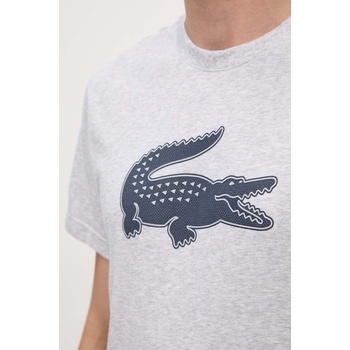 Lacoste Тениска Lacoste Koszulka Lacoste Tee-shirt TH2042 MNC в сиво с принт (TH2042.MNC)