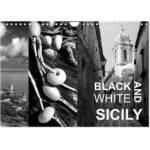 Calvendo Black and White Sicily (Wall Calendar 2026 DIN A4 landscape), CALVENDO 12 Month Wall Calendar | Calvendo, Michiel Mulder / Corsa Media