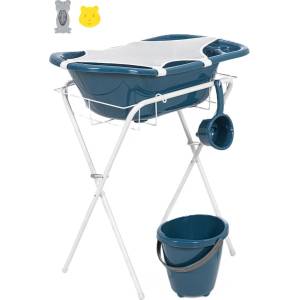 BabyJem Бебешки комплект за баня от 7 части BabyJem - Indigo Blue (897)