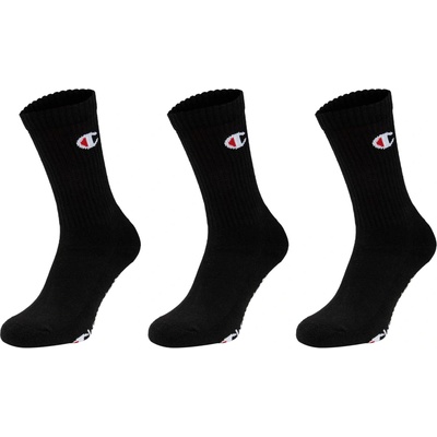 Champion 3PK CREW SOCKS čierna