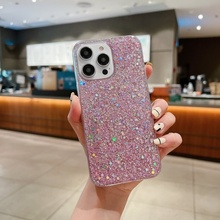 Pouzdro Appleking ochranné se třpytivými flitry iPhone 12 mini - růžové