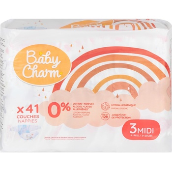 Baby Charm Super Dry Flex 3 Midi 4-9 kg 41 ks