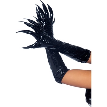 Image 1 of Leg Avenue Vinyl Claw Gloves A2897 Black S