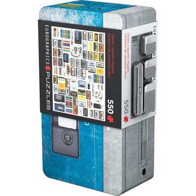 EUROGRAPHICS v plechové krabičce Kazetový přehhrávač 550 dílků