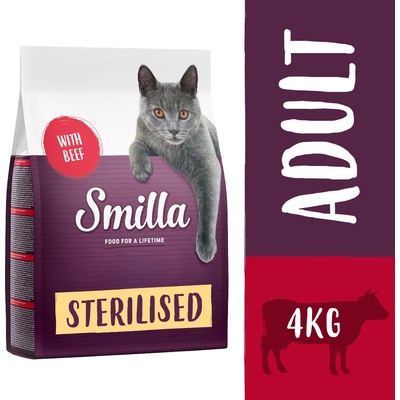 Smilla Adult Sterilised hovězí 4 kg
