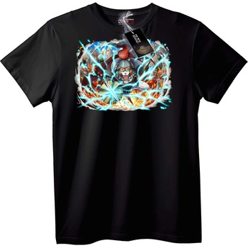 NOONEBRAND Тениска Лъвски воин Anime - L, Black