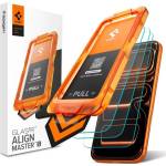 Spigen Стъклен Протектор за iPhone 18 Pro/ 17 Pro, Spigen Align Master Slim Glas. tR 3бр. , Прозрачен (AGL10103)