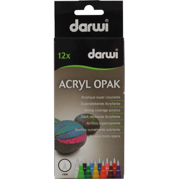 Darwi Acryl Opak Marker Set Комплект акрилни маркери 12 x 3 ml (DA0220012K02C)