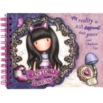 Santoro Бележник със спирала Santoro Gorjuss - Cheshire Cat (1139GJ01)