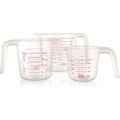 BANQUET odměrka sada 3díl. (0,25+0,5+1,0l) PH TRA