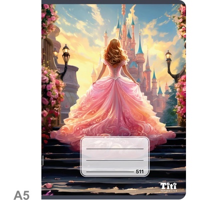 Topgal Školský zošit A5 A5 Notebook Princess