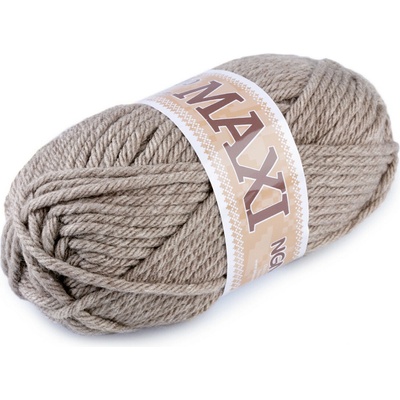 Pletací příze Jumbo MAXI 100 g - 14 (910) béžová melír