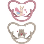 NIP Каучукови залъгалки NIP - Butterfly, Лама и мече, 5-18 м, 2 броя (240008213105442) - ozone