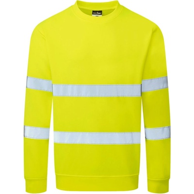 PortWest Mikina ES303 Essential Hi-Vis Sweatshirt reflexní S Žlutá