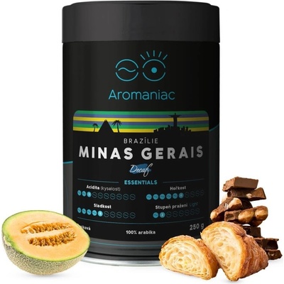Aromaniac Brazílie Minas Gerais bez kofeinu mletá 250 g