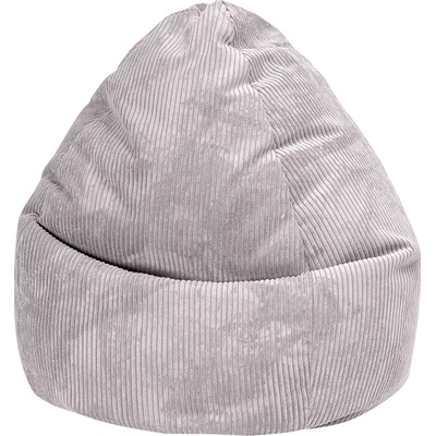 Beanbag sedací vak Shara XXL 80 x 130 cm světle šedý