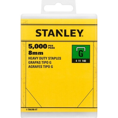 STANLEY Sponky 8 mm typ G - 5 000 ks 1-TRA705-5T