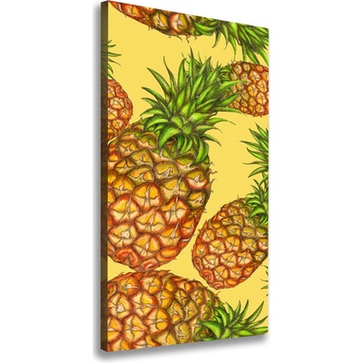 Vertikálny moderný obraz canvas na ráme Ananásy 50x100 cm
