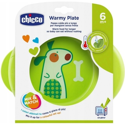 Chicco Talíř Warmy 6 m+ Modrá – Zboží Dáma