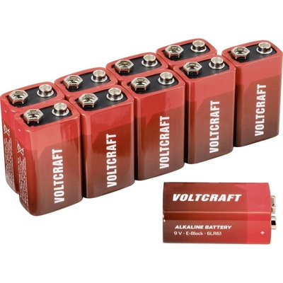 VOLTCRAFT 6LR61 9 V 9 V 10 ks