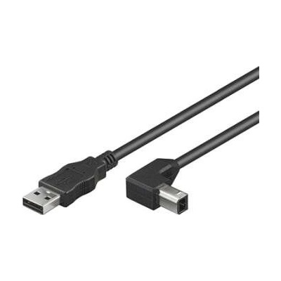 PremiumCord ku2ab5-90 USB 2.0 AB so zahnutým USB-B konektorom 90 °, 5m