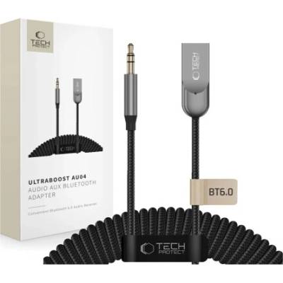 Tech-Protect AU04 Bluetooth audio adaptér, šedý