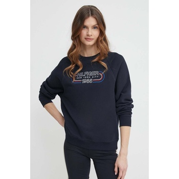 Tommy Hilfiger Суичър Tommy Hilfiger в тъмносиньо с апликация WW0WW41242 (WW0WW41242)