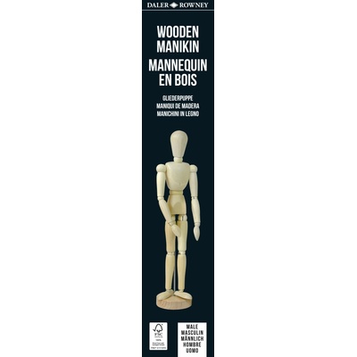 JUNIOR SMPL manekyn - dřevěná figurka - muž 8"/ 20 cm