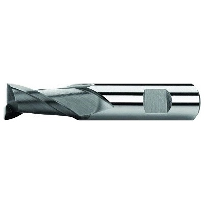 ZPS-FN Fréza válcová čelní 6x10x57, Z2,30°, DIN 6527L, SK, AlTiN, N Rozměr: 3,5x7x57 mm
