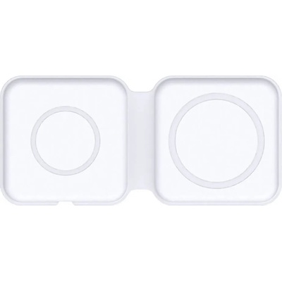 4smarts Wireless Charger UltiMAG 15W - двойна поставка (пад) за безжично зареждане за iPhone с Magsafe и Qi съвместими устройства (бял)