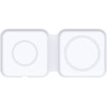 4smarts Wireless Charger UltiMAG 15W - двойна поставка (пад) за безжично зареждане за iPhone с Magsafe и Qi съвместими устройства (бял)