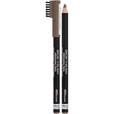 Rimmel London Brow This Way ceruzka na obočie s kefkou 003 Blonde 1,4 g