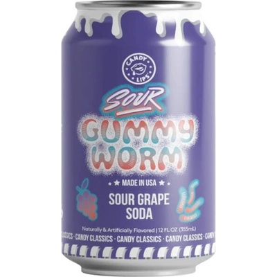 Candy Lips Gummy Worm 355 ml