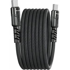 Huawei AWEI CL-166T magnetic cable USB-C / USB-C black/black