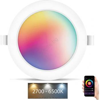 Aigostar - LED RGBW Лампа за вграждане в баня LED/9W/230V 2700-6500K IP44 (AI0622)