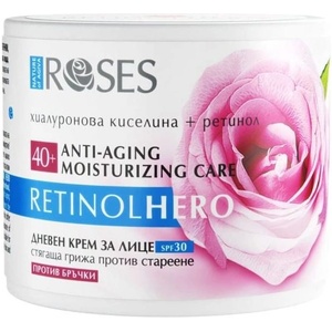 Nature of Agiva Roses Крем за лице и деколте против бръчки Retinol Hero, SPF30, 50 ml