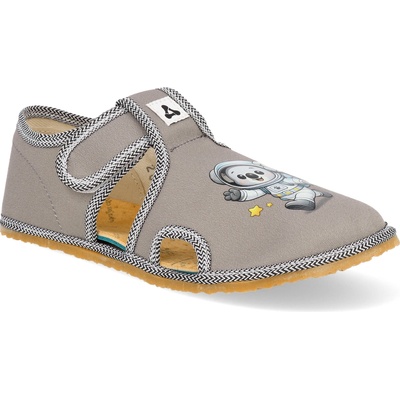 Detské papuče barefoot Antal Rascal Koala šedé