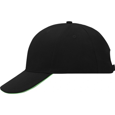 Myrtle Beach MB 24 sandwich 6 panelová COT030024d8299-black/lime Černá/lime zelená