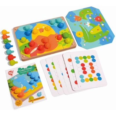 LUCY&LEO Люси и Лео 324 Мозайка и бродерия - игрови комплект с шаблони и силиконови щипки