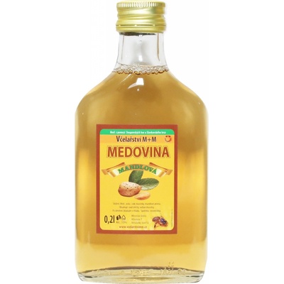 Včelařství M+M medovina dezertní mandlová 0,2 l