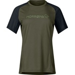 Norrøna Фланелка с къс ръкав за колоездене Norrøna Women's Fjørå Equaliser Lightweight T-Shirt Cycling jersey - Olive Night - размер XS (156-2577-0311)