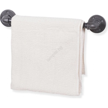 ASIR GROUP Закачалка за кърпа BORURAF 7x47 cм сива (AS0999)