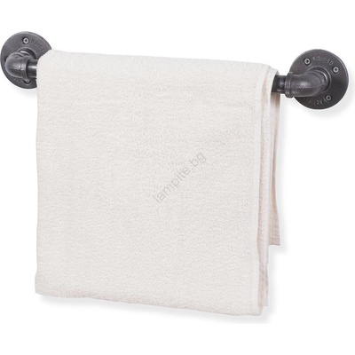 ASIR GROUP Закачалка за кърпа BORURAF 7x47 cм сива (AS0999)