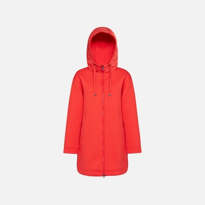 Red Women's Parka Geox Sweater Ladies červená