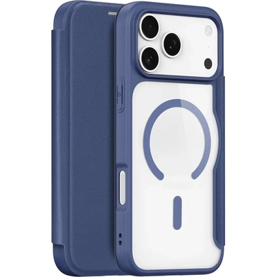 Dux Ducis Калъф Dux Ducis Skin X Pro за iPhone 17 Pro с портфейл, съвместим с MagSafe - син (6971824153736)