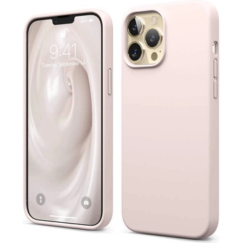 elago Soft Silicone Case - силиконов (TPU) калъф за iPhone 13 Pro Max (светлорозов)