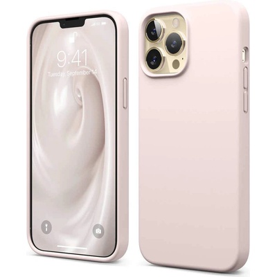 elago Soft Silicone Case - силиконов (TPU) калъф за iPhone 13 Pro Max (светлорозов)