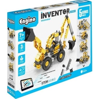 Engino INVENTOR MECHANICS bagr s 5 bonusovými modely