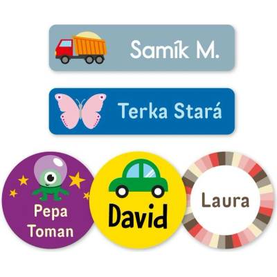Mama Labels Samolepky se jménem pro děti do školy nebo školky, největší výběr motivů – Zbozi.Blesk.cz
